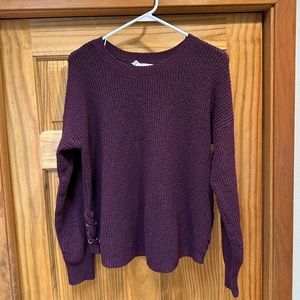 Pink Republic Maroon Knit Sweater